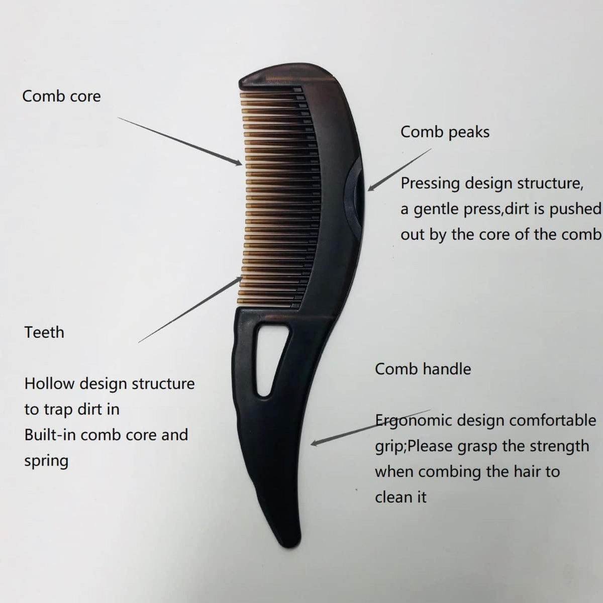Anti-Dandruff Scalp Massage Comb with Deep Cleansing Teeth