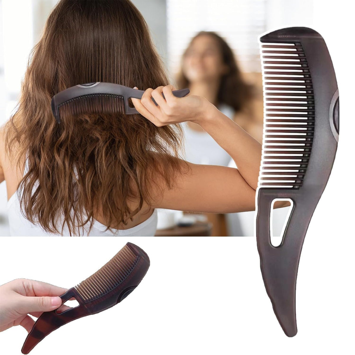 Anti-Dandruff Scalp Massage Comb with Deep Cleansing Teeth
