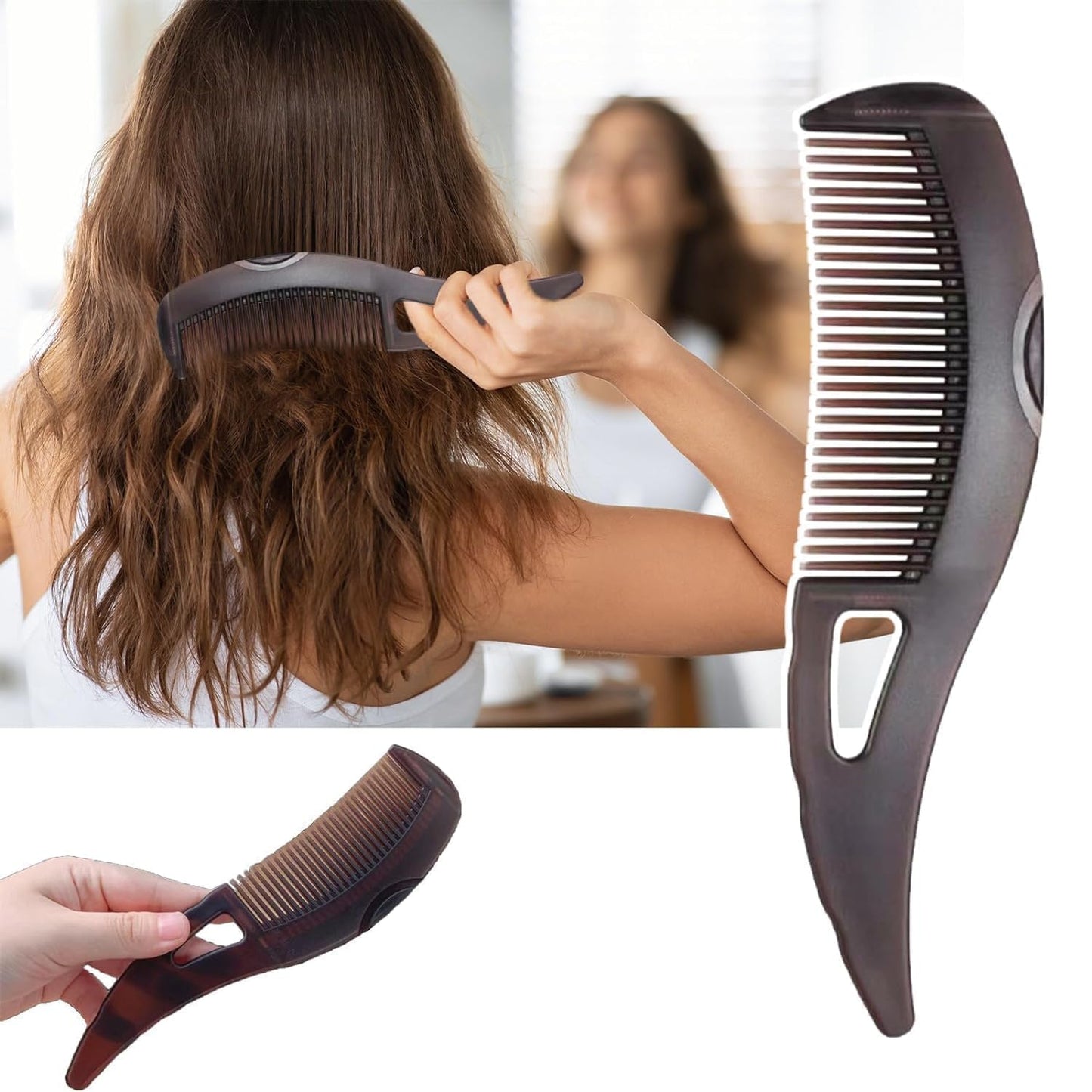 Anti-Dandruff Scalp Massage Comb with Deep Cleansing Teeth